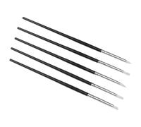 COOPHYA Pinceaux Silicone pour Nail Art 15 Pièces - Stylos Liner Pratiques Embouts Souples Noirs - Kit Manucure Précis pour Repousse-cuticules et Création Motifs la Maison ou Salon