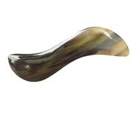 COOPHYA Planche de Massage Lisse Couleur Aléatoire Gua Sha en Corne de Buffle 14 Cm Forme S Lisse Outil Confortable pour Massage Facial Professionnel et Personnel