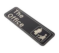 COOPHYA Plaque de Porte Bureau Adhésive Acrylique Panneau Signalétique Autocollant pour Porte Intérieure Design Moderne sans Perçage Utilisation Surfaces Lisses