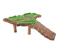 COOPHYA Plateforme de Réservoir pour Tortues en Résine Grotte Décorative, Accessoire pour Terrarium, pour Jouer et Nager, Éclaircit Le Paysage Aquatique