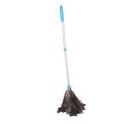 COOPHYA Plumeau à Poussière Extensible Plumes Naturelles Réutilisable et Lavable Manche Télescopique pour Ventilateurs Plafonds Hauts Lustres et Stores Outil de Nettoyage