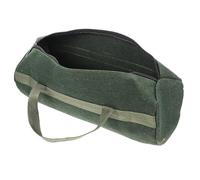 COOPHYA Pochette à Outils Toile en Coton Khaki Résistante la Saleté Ouverture Large et Fermeture Éclair, Organisateur Portable Multifonction pour Rangement et Réparation