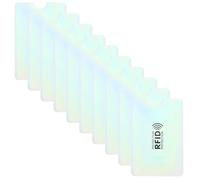 COOPHYA Pochettes de Design Simple Lot de 10 Réutilisables en Pet et Aluminium pour Cartes Bancaires et Cartes D'identité pour Voyage d'affaires