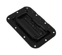 COOPHYA Poignée Encastrée à Ressort 8 Mm en Métal Noir, Poignée de Tirage pour Flight Case et Valise, Accessoire Industriel Polyvalent pour Manipulation Facile et Installation Rapide