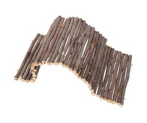 COOPHYA Pont en Bois Arqué pour Hamster et Lapin, Tunnel Cachette | Bois à Forte Friction, Support Porteur, Décoration D'habitat et Terrarium, Usage pour Rongeurs