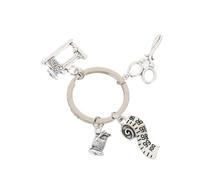 COOPHYA Porte-clés Accessoire Créatif et Élégant de Ciseaux Portable en Alliage Argenté pour Couturière pour Décoration de Paquet ou Voiture Pendant Vacances