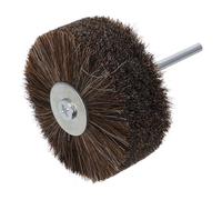 COOPHYA Roue en Crin de Cheval pour Perceuse, Brosse Rotative Métallique pour Sculpture sur Bois et Bijoux, Accessoire de Polissage et Cirage pour Surfaces Délicates