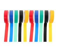 COOPHYA Ruban Isolant Électrique Pvc Étanche et Résistant la Déformation, Lot de 10 Rouleaux pour Usage Intérieur et Extérieur, pour Électricien