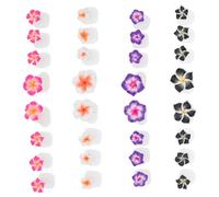 COOPHYA Séparateurs D'orteils en Silicone 32 Pcs pour Pédicure, Réutilisables Design Floral Délicat, Évitent les Secousses Accidentelles, Nail Art