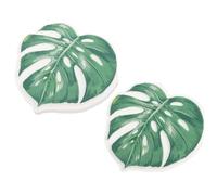 COOPHYA Serviettes à Usage Unique en Papier Motif Feuilles de Palmier, 2 Paquets pour Fêtes d'Anniversaire et Bureaux d'Hôtel