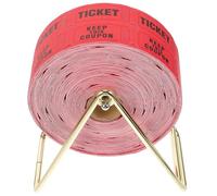 COOPHYA Set de Billets de Tombola Rouge et Papier avec Porte-Billets Rangement Pratique et Écriture Facile Étiquettes pour Événements et Jeux de Bingo