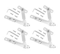 COOPHYA Sets de Verrous de Fenêtre Installation Facile Lot de 4 en Acier Inoxydable Argenté Limiteur D'ouverture Sécurisé Maison Protection des Garçon et Filles