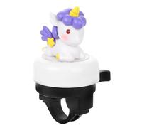 COOPHYA Sonnette de Vélo pour Filles Motif Licorne 3D Clochette Forte Draisiennes et Vélos Blanc Compatible VTT