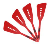COOPHYA Spatules en Silicone Résistantes la Chaleur Design Isolant Lot de 4 pour Poissons et Aliments Frits Cuisine ou Restaurant