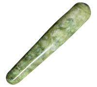 COOPHYA Stylo de Massage en Jade Vert, Outil Gua Sha Lisse et Poli, Bâton D’acupression Pratique pour Massage Corporel et Visage, Accessoire Bien-être Léger pour Relaxation à Domicile