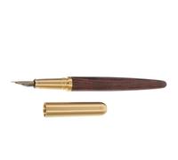 COOPHYA Stylo-plume en Bois Marron Vintage, Facile à Transporter et Petit, pour Bureaux et Écoles, Stylo à Calligraphie en Bois et Iraurita