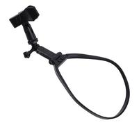 COOPHYA Support de Microphone Autour du Cou Ergonomique en Plastique et Métal, Clip Portable Réglable pour Performances Prolongées et Animation en Extérieur