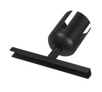 COOPHYA Support de Panneau de Signalisation Porte-étiquette Publicitaire en Acier Inoxydable Noir, Stable et Polyvalent, pour Espaces Publics et Gestion des Files en Magasin