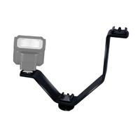 COOPHYA Support de Sabot en V Noir pour Flash et Microphone Support de Montage Triple Griffe 1/4 Compatible Caméscope Accessoires pour Studio Photo et Vidéo Fixation Sécurisée pour