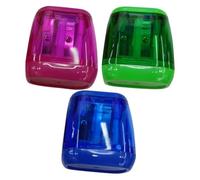 COOPHYA Taille-crayons Effet D'affûtage Ajustable Set de 3 Manuels en Acier Carbone et Plastique Design Moderne et Sûr pour Étudiants et Artistes