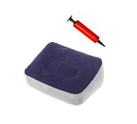 COOPHYA Tapis Gonflables Floqués Bleus Sièges Gonflables Repose-Pieds Hamac D'Extérieur Accessoires Oreiller De Voyage Repose-Pieds De Voyage Bureau Hamac Chaise Longue