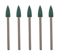 COOPHYA Têtes de Meules en Caoutchouc Vert 5pcs pour Polissage sur Acier Inoxydable et Métal avec Tiges 2,35mm Faible Bruit