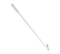 COOPHYA Tringle à Rideaux Manuelle 60 CM en Alliage d'Aluminium Blanche Poignée Verticale et Porte-Clés Baguette d'Inclinaison pour Stores Vénitiens Ouverture et Fermeture Facile des