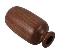 COOPHYA Vase en Bois Massif Style Chinois pour Fleurs Hydroponiques, Design Compact Créatif en Bois Café, Décoration Maison Bureau