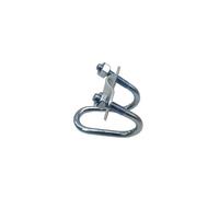 CooPo Collier de serrage for Tube transversal en forme de U, M6M8 304 et galvanisé, connecteur en acier, pince de fixation for échafaudage (Size : GALV-M8-40x40mm)