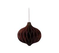 coopz Décoration de Noël en papier - Pendentif oignon - Boule de Noël - 11 cm - Couleur : bordeaux