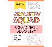 Coordinate Geometry Workbook for High School: Distance, Midpoint, Proof & Equation of a Circle Practice