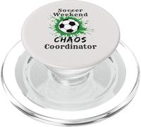 Coordinateur du Chaos du Week-End de Football Funny Soccer MOM Dad PopSockets PopGrip pour MagSafe