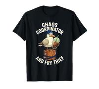 Coordinateur du Chaos et Fry Thief Grumpy Seagull Café glacé T-Shirt