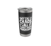 Coordinateur du chaos - trois fils Gobelet isotherme en acier inoxydable double paroi