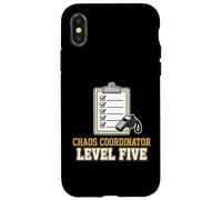 Coordonnateur du Chaos Niveau Cinq Professeur occupé Coque pour iPhone X/XS