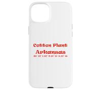 Coordonnées de Cotton Plant Arkansas Coque pour iPhone 15 Plus