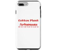 Coordonnées de Cotton Plant Arkansas Coque pour iPhone 7 Plus/8 Plus