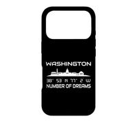 Coordonnées GPS Capitale USA Tourist Skyline Washington Coque pour iPhone 17 Pro