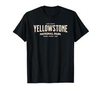 Coordonnées GPS du Parc National de Yellowstone, Wyoming T-Shirt