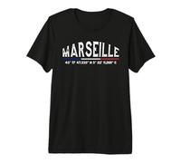 Coordonnées GPS Marseille France T-Shirt Haut de Gamme