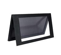 Coosei Palette De Maquillage MagnéTique Pour Fard à PaupièRes, Palette Vide De Fard à PaupièRes MagnéTique Monocouche, FenêTre Transparente Noire Grande Palette De Maquillage