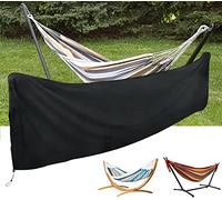 COOSOO Housse de protection imperméable pour hamac de camping, housse de pluie, 420D en tissu Oxford résistant à la poussière, anti-UV, durable pour hamacs d'extérieur, hamacs doubles avec support