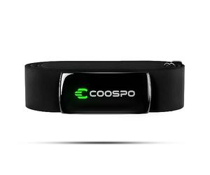 COOSPO Cardiofrequencemetre H9Z Rechargeable, Bluetooth 5.0 Ant+ Fitness Tracker HRM Capteur Fréquence Cardiaque, Étanche IP67 Ceinture Cardio Compatible avec Wahoo, Zwift, Strava, Elite HRV