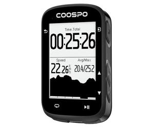 COOSPO Ordinateur de vélo GPS Realroad CS500 avec navigation 45 heures Batterie autonomie avec écran LCD de 2,5 pouces avec rétroéclairage, IPX7, BLE5.0 & Ant+