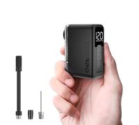 COOSPO X1 Mini Pompe à Vélo avec Manomètre, Max 120PSI Rechargeable Wireless Auto-Stop Presta Schrader Valves for Electric Bike Mountain Bike