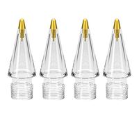 COOSTART Lot de 4 embouts de rechange pour Apple Pencil 2e génération/1ère génération/USB-C/Apple Pencil Pro Generation, pointes métalliques compatibles avec Apple Pen avec étui de transport