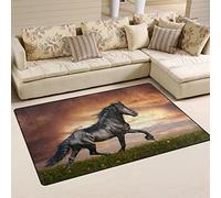 Coosun Cheval Arabe Zone Tapis Moquette antidérapant Tapis de sol Paillasson pour salon Chambre à coucher 78,7 x 50,8 cm, Tissu, multicolore, 31 x 20 inch