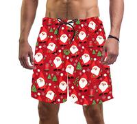 coosun Short de plage pour homme à séchage rapide Fond de Noël, Multicolore 22, XL