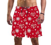 coosun Short de plage pour homme à séchage rapide Motif renne de Noël Taille S, M