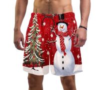 coosun Short de plage pour homme à séchage rapide Motif renne de Noël Taille S, S